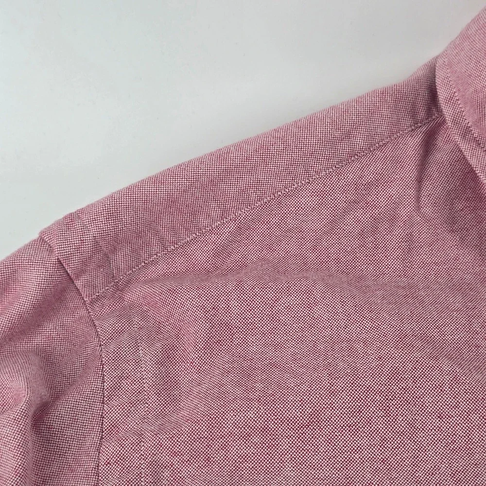 Polo Ralph Lauren Button Down Mens Medium Red Varsity Chenille Patch